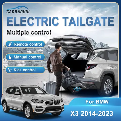 BMW X3 2014 ~ 2025 용 지능 전기 뒷문 자동차 도어 클로저 전기 트렁크 드라이브 풋 킥 센서 도어 파워 키트 BMW X3 2014 ~ 2025 용 지능 전기 뒷문 자동차 도어 클로저 전기 트렁크 드라이브 풋 킥 센서 도어 파워 키트