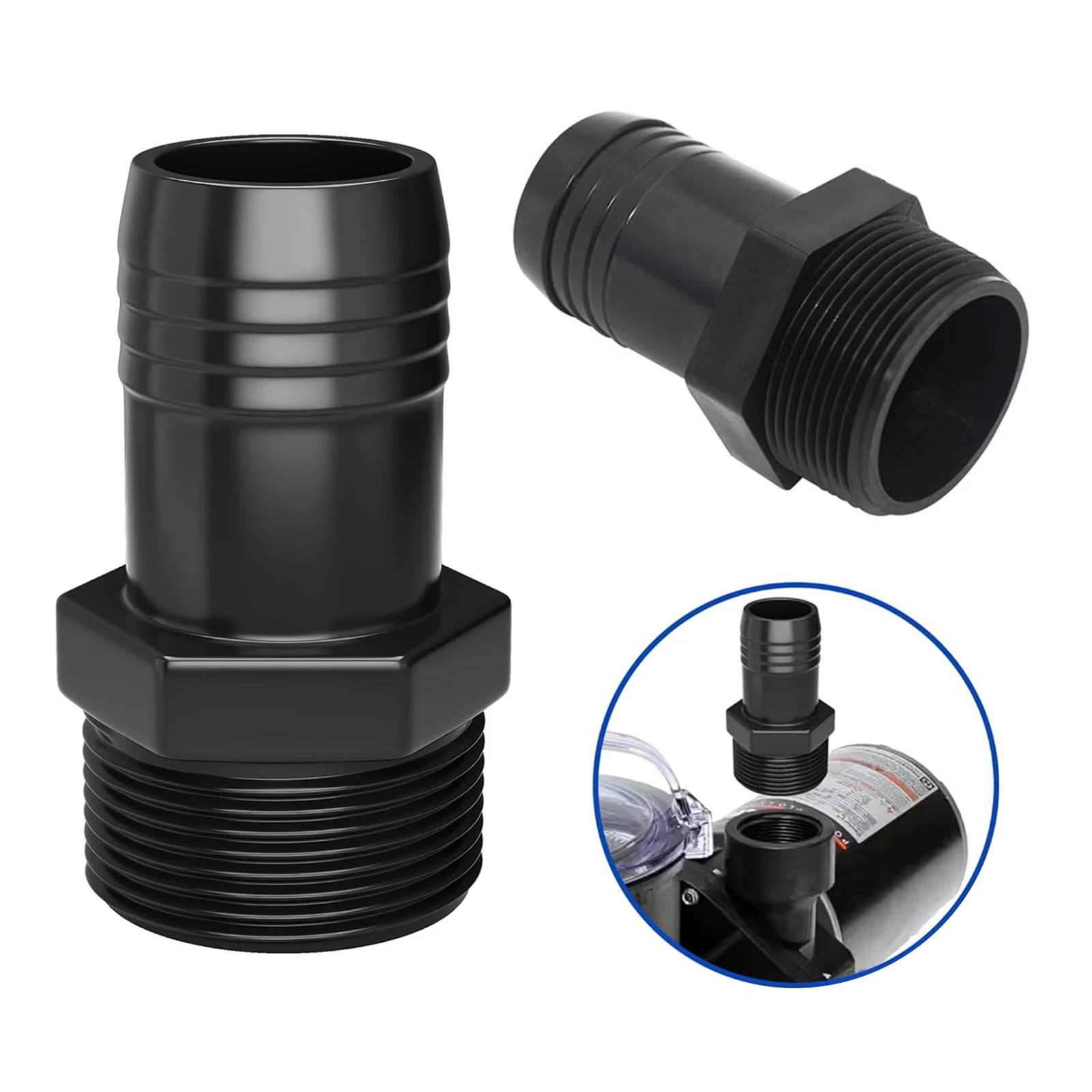 1/2/4pcs Hose Male Insert Adapter for Hayward S160T S190T S200pak1 1-1/2-inch Replacement Male Insert Hose Adapter