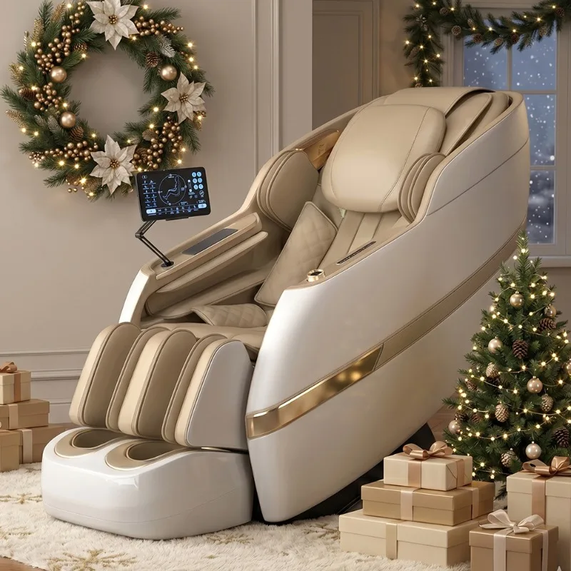 Factory Wholesale Mostar Guangdong Large-Sized SL Rail Portable Electric ABS+PU Leather Full Body 4D Massage Chair Zero Gravity