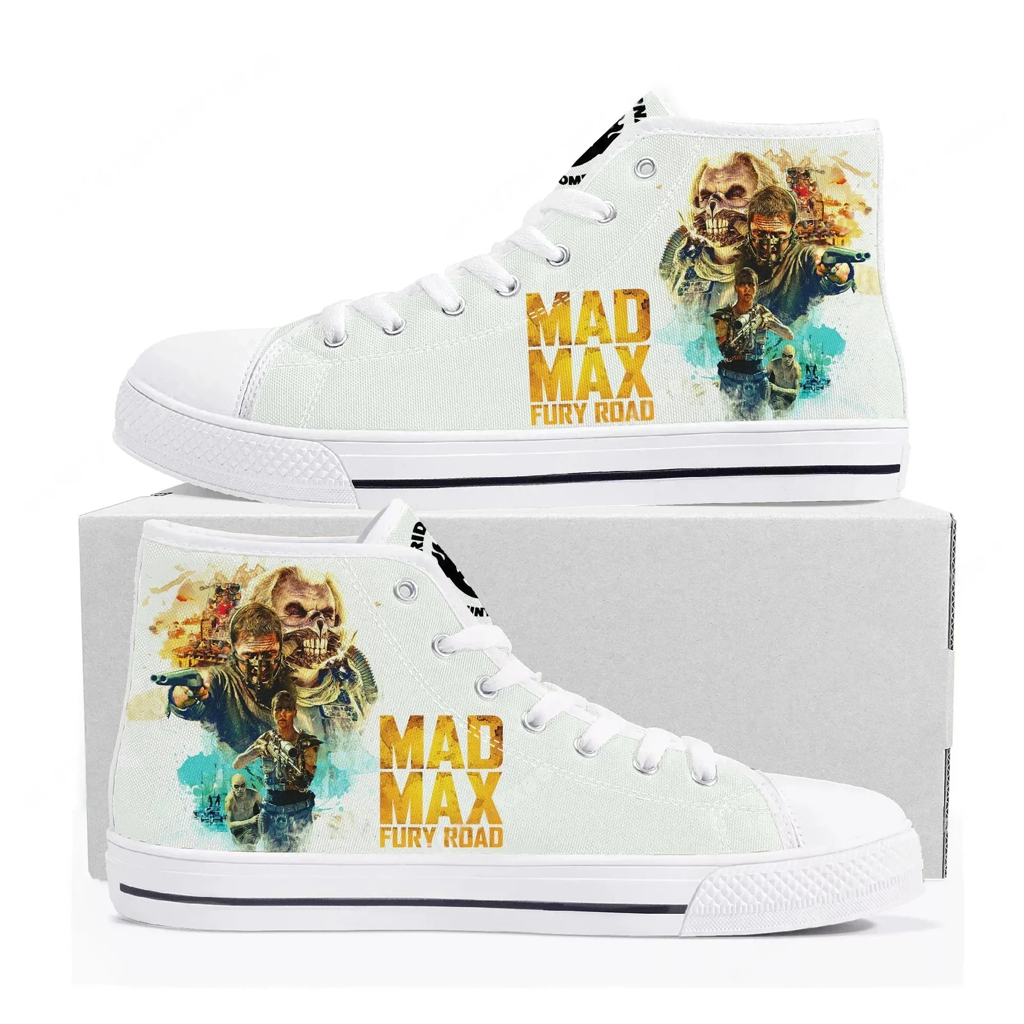 

Кроссовки Mad Max Fury Road High Top для мужчин, женщин и подростков, высококачественные кеды Тома Харди, повседневная обувь для пар, обувь на заказ