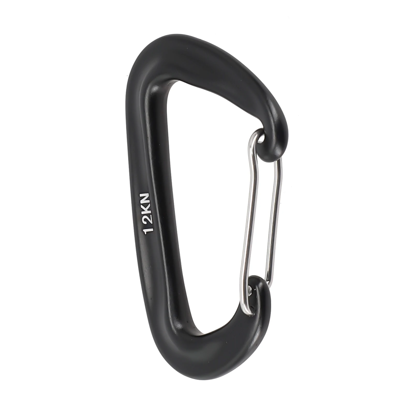 12KN Aluminium Carabiner D Shape Snap Clip Hook High Tensile Strength ​8x5cm  Aluminum Alloy Hook Climbing Backpack Hooks