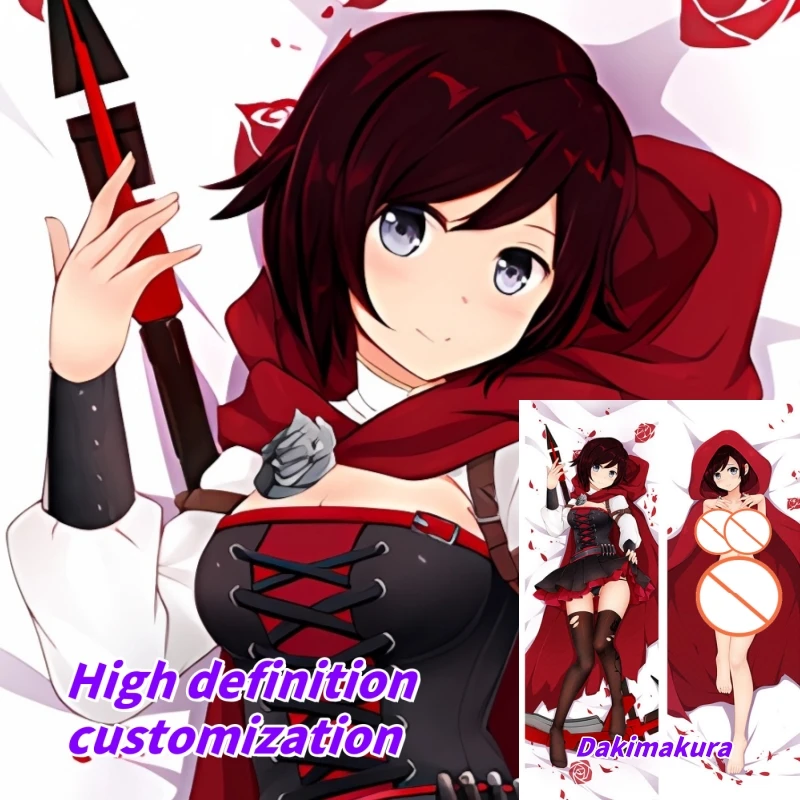 

Dakimakura Anime Ruby Rose Double-sided Print Life-size Body Pillow Cover Bedding Gifts