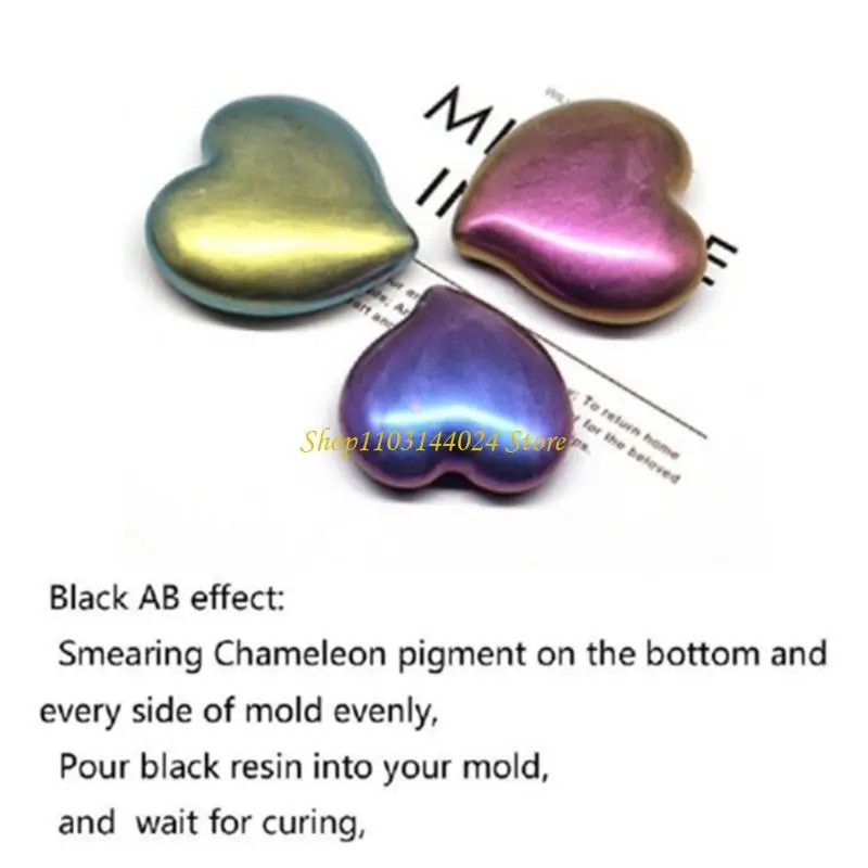 N5KE Mica Powder Color Shift Pearl Pigment Powder for Lip Gloss Art Non Toxic
