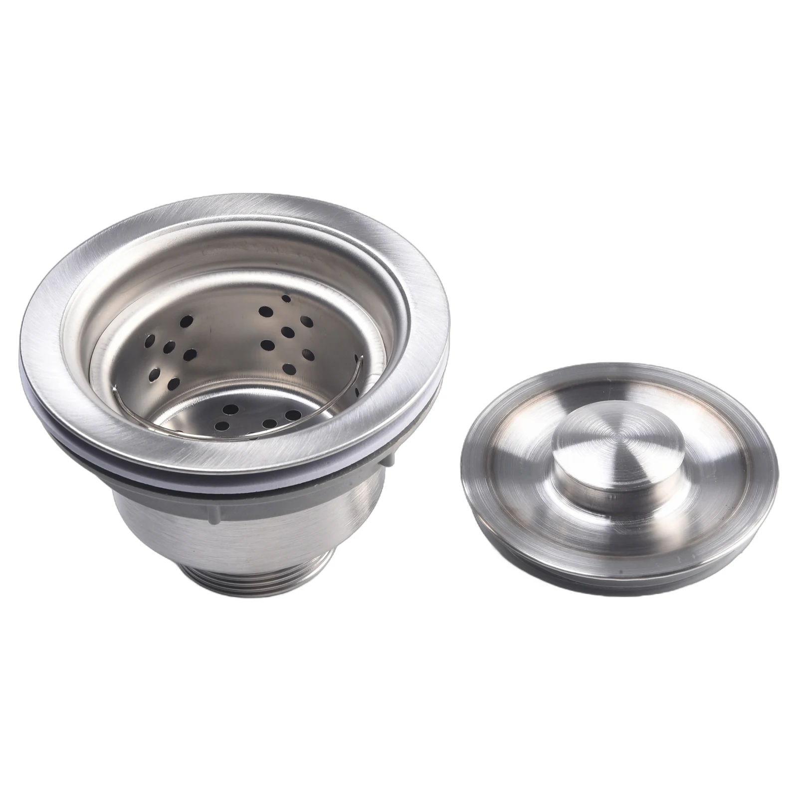 Kitchen Stainless Steel Sink Drain Filter Single Tank Sink Drain Pipe Deodorant Bathroom Sewer Accessories Kitchen Basket