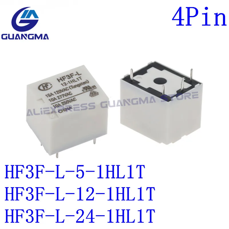 Imagem -03 - Relé Hf3f-l 51hl1t Hf3f-l 12-1hl1t Hf3f-l 24-1hl1t 4pin 5pin 10a 277vac Hf3f-l-12-1hl2t Dc5v 12v 24v 100 Original Novo 20 Pcs