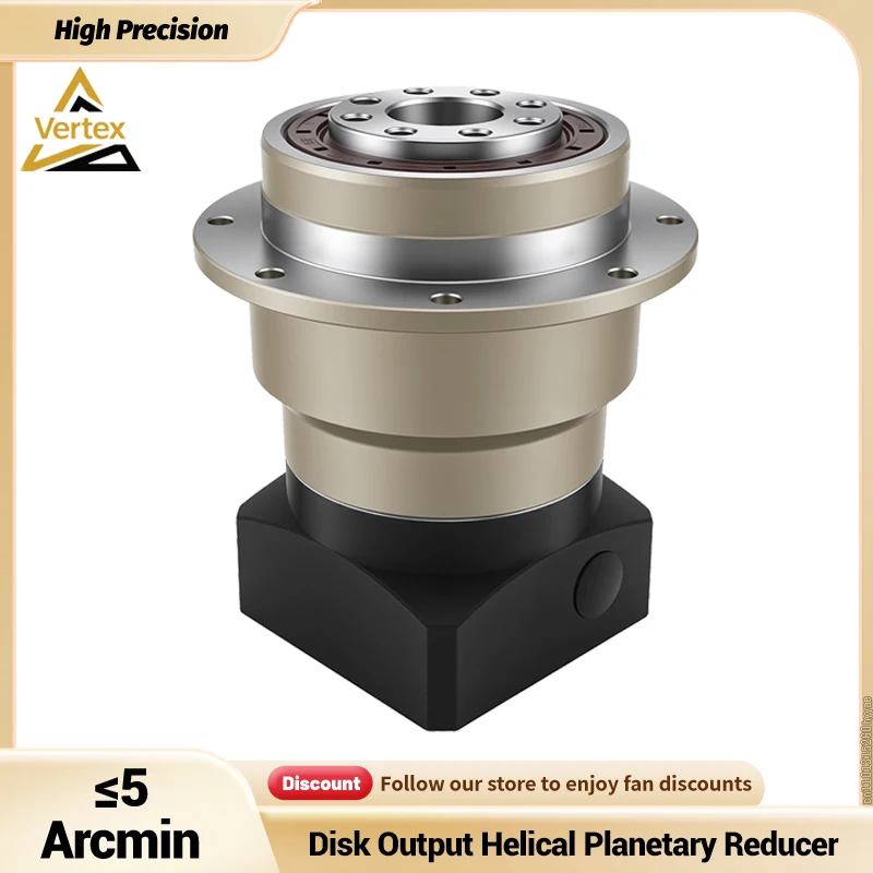 Disk Output Helical Planetary Reducer Flange Output Reducer for Stepper Servo Cam Divider Laser Marking Mechanical Arm Joint