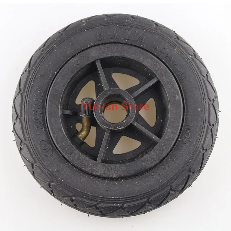 High quality 6x1 1/4 tire with plastic hub inflatable inner tube for 6 inch electric scooter folding bike tire