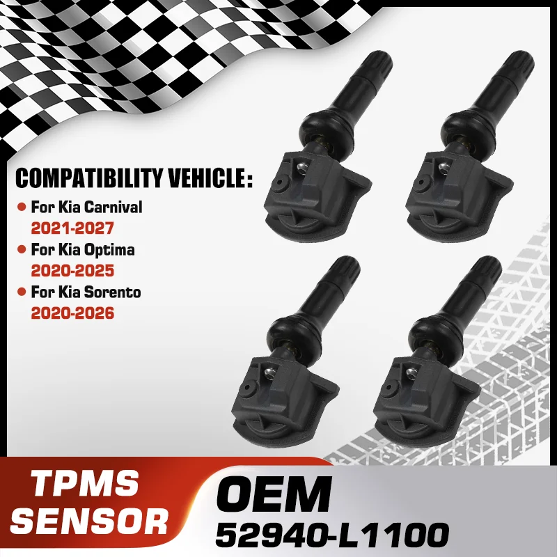 

Car TPMS Tire Pressure Monitor Sensor System For Kia Carnival 2021-2027 Kia Optima 2020-2025 Kia Sorento 2020-2026 52940-L1100