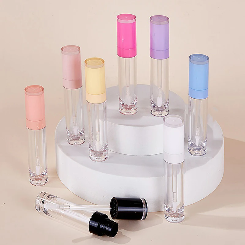 1 Stuks 8Ml Lege Lipgloss Tube Diy Plastic Elegante Vloeibare Lippenstift Containers Rond Lipgloss Lippenbalsem Fles