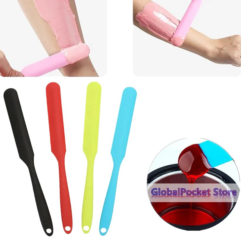 [TG823]Silicone Cosmetic Waxing Spatulas Non-stick Hair Removal Sticks Body Wax Applicator Scraper Wax Applicator Sticks