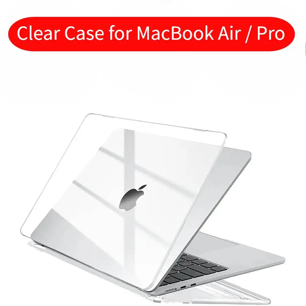 Protective Crystal Cover Compatible with MacBook Air 13 Inch Case 2025-2022 M4 M3 M2 Case For Macbook Pro 14 M4 2024 Hard Shell