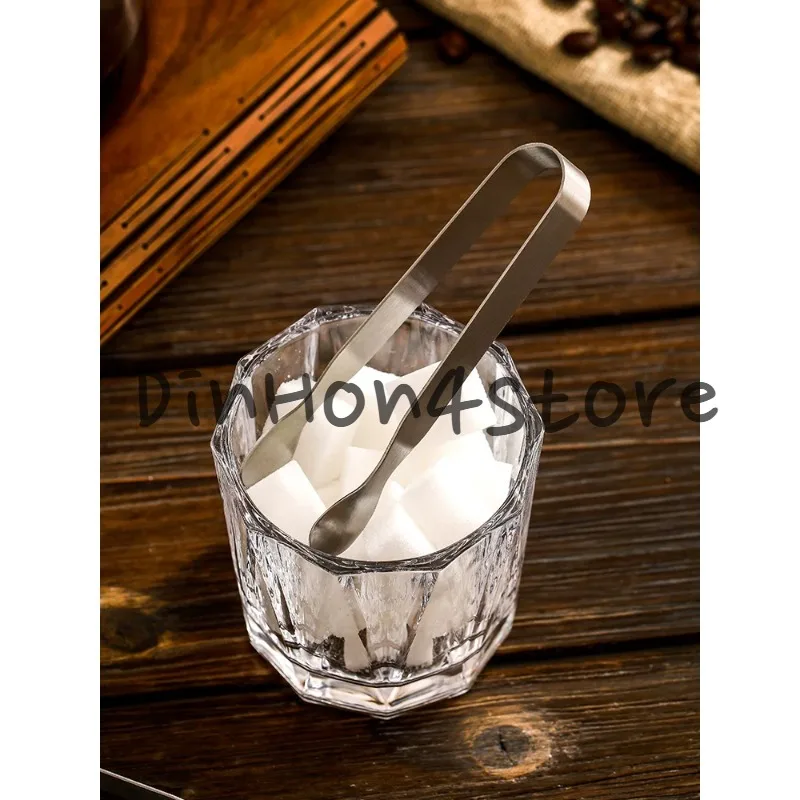 304 Thickened Stainless Steel Ice Clip, Multi-functional Bread clip, Hotel ice Cube CLIP,Barbecue clip, Bucket Clip 11cm Long