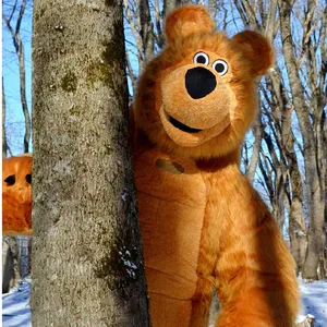 بدلة دب بني قابلة للنفخ للعب الأدوار ، دعائم أداء التميمة العملاقة ، 2 م ، 2.6 م ، 3 م أعلى 10 مبيعات للدب العملاق الخيالي - رقم 9