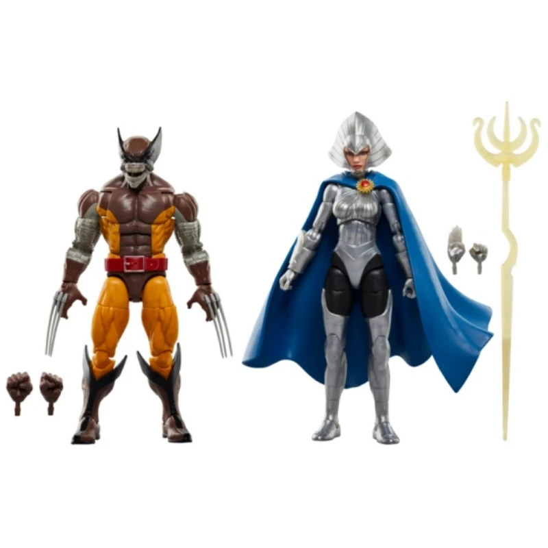 Original Genuine 1/12 Marvel Legend Wolverine 6-Inch Set Logan And Queen Shea Action Figure Model Toy Desktop Collection Gift