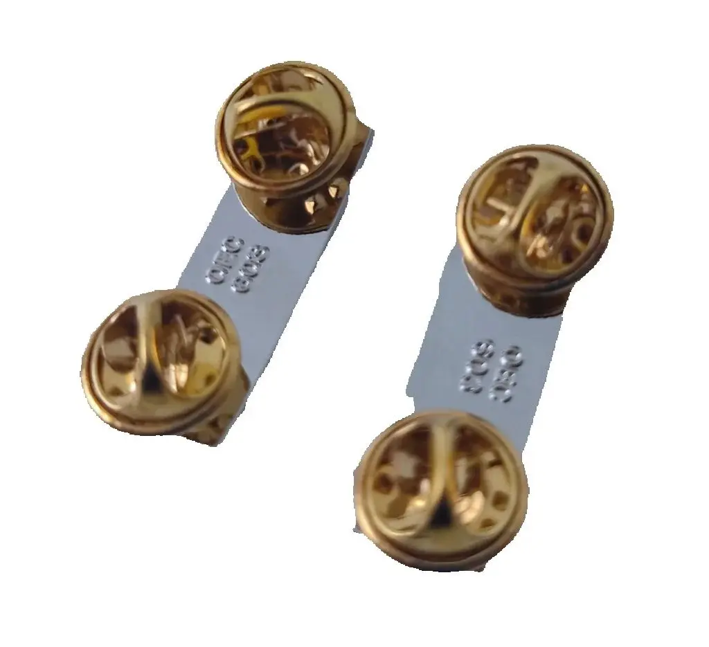 WW2 زوج من الجيش الأمريكي أول ملازم ضابط رتبة شارة تنظيم حجم شارة بدبوس جودة عالية