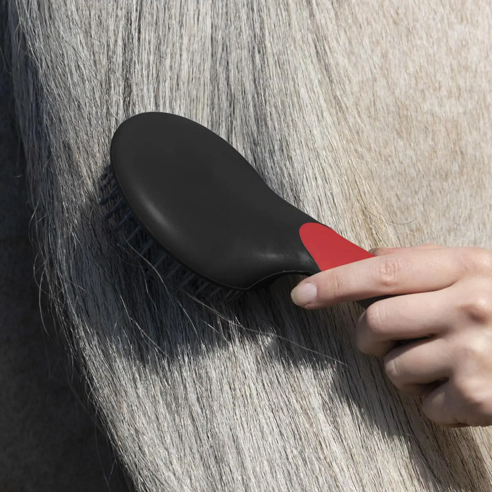 1pc Mane Pulling Comb for Horses Mane and Tail Brush Horse Grooming Brushes with Humanized Handle Horse Pet Massage Brush