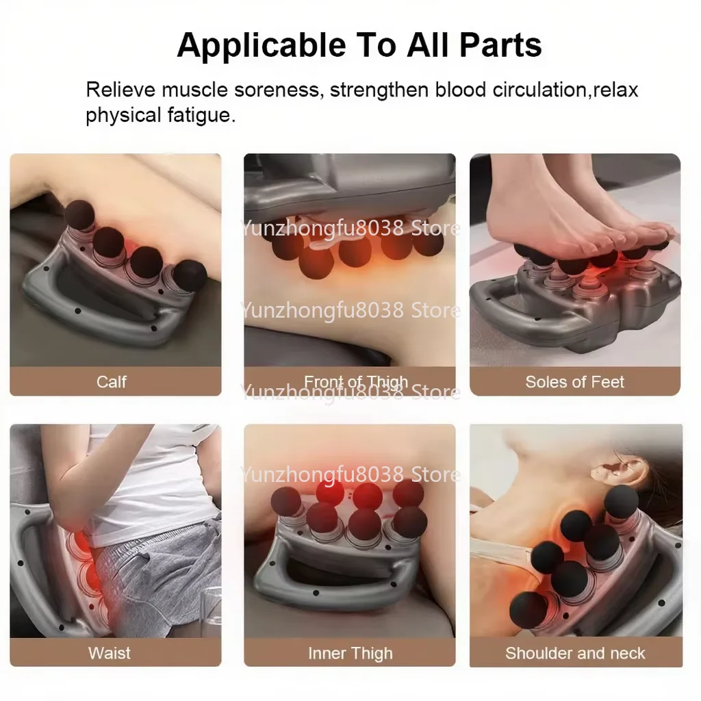 

High Frequency Back Body Waist Massage Machine Professional Electric Shoulder Legs Waist Massager