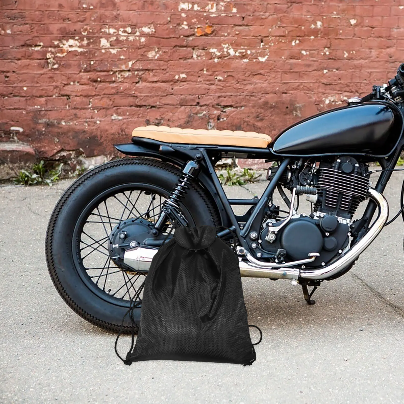 

Storage Bag for Convenient Backpack Motorcycle Polyester Carrying Holder Travel