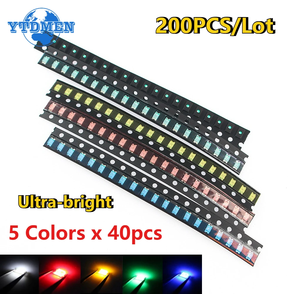 200PCS 1206 Smd Led…