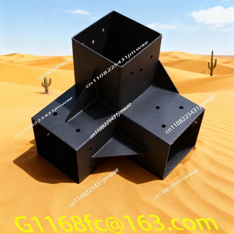 High Quality Stainless Steel Wooden Column Base Tee Beam Anti-corrosion Buckle Welding-free Foot Sleeve