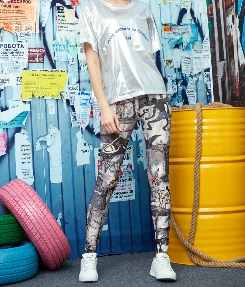 DOIAESKV 2024 Neue Frühlingsmode-Leggings, sexy, lässig, bunt, Beinwärmer, passend für die meisten Größen, Leggins, Hosen, Damen-Leggings – Detail 10