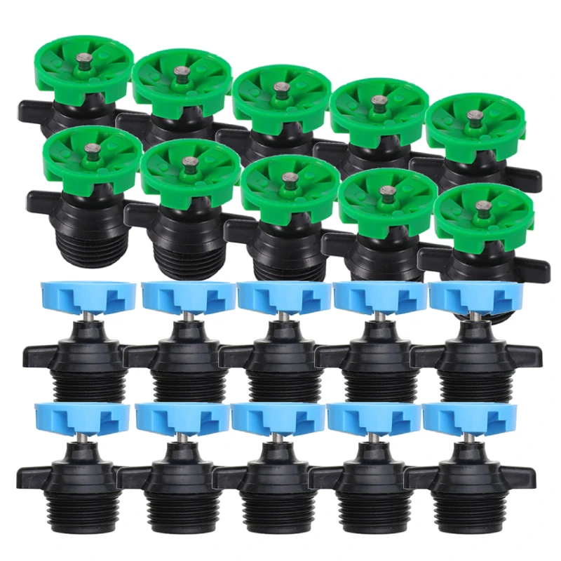 

20Pcs 360° Rotating Sprinkler Heads 1/2Inch Variable Arc Watering Nozzle for Garden Lawn Flower Vegetable Irrigation 360 Degrees