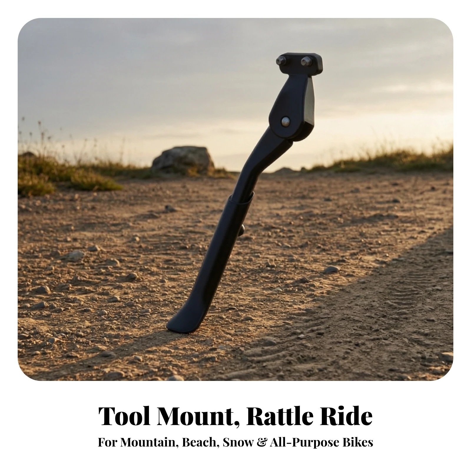 Adjustable Bike Kickstand Stable Adjustable Bike Kickstand Stand Sturdy Rear Mount for Commuters, Mountain Biking