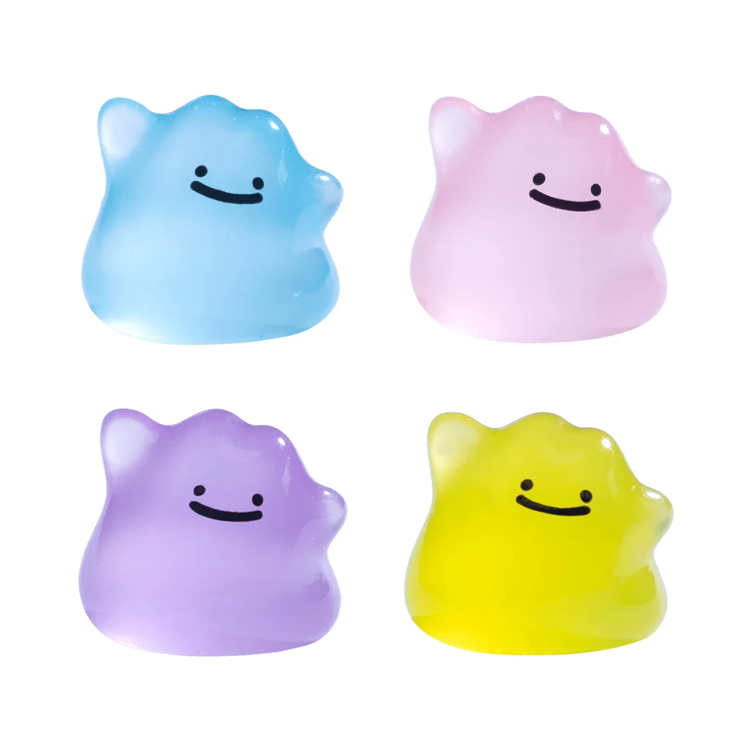 6 Stück/Set Pocket Monsters Anime-Figur Kawaii Ditto in Verkleidung, nach Belieben veränderbar, 1,5 cm PVC-Modellpuppen, Spielzeug, Geschenk – Detail 6