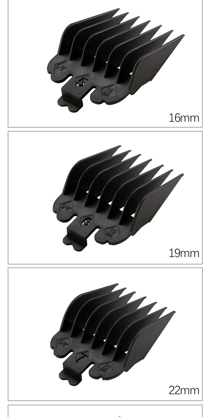 Limit Kamm für Wahl Elektrische Haarschneidemaschinen, professionelle Schneidführungskämme, 1,5 mm, 4,5 mm, Friseurzubehör, Clipper Guards Y0510 – Detail 14