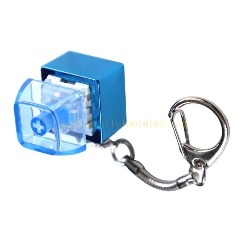 62ka 아연 합금 키보드 스위치 키 체인 스트레스 감소 전자 빛나는 버튼