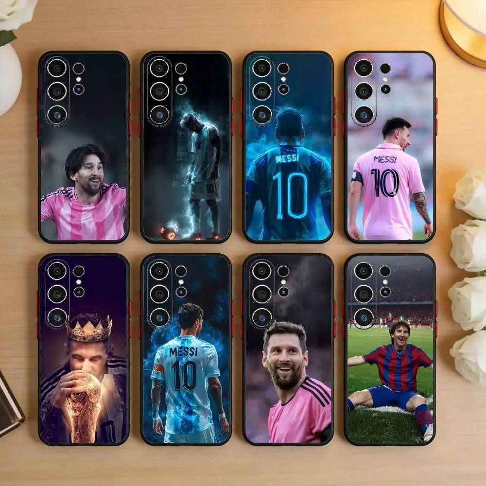 

Football Star Messi Phone Case For Samsung S26,S25,S24,S23,S22,S21,S20,S30,Ultra,Plus,Fe,Note,5G Black Cover