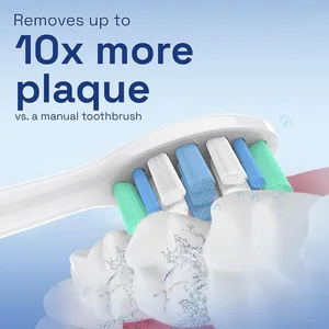 Kepala Sikat Gigi Pengganti Kompatibel dengan Kepala Sikat Elektrik Pengganti Lembut Philips Sonicare 4100 6500 6100 7500 5300 1100 10 kepala sikat gigi penjualan terbaik - №