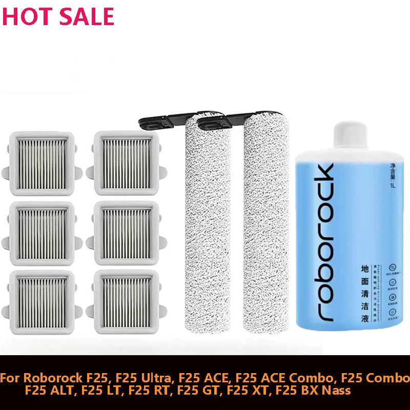 

For Roborock F25 ACE F25 Ultra, F25 Combo/ ALT/ LT/ RT/ GT/ XT/ BX Nass Replacement brush roll for wet and dry vacuum