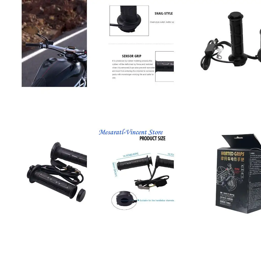 

A70F Easy Установка Электрическая нагреваемая прокладка для мотоцикла 22 -мм руля теплые прокладки