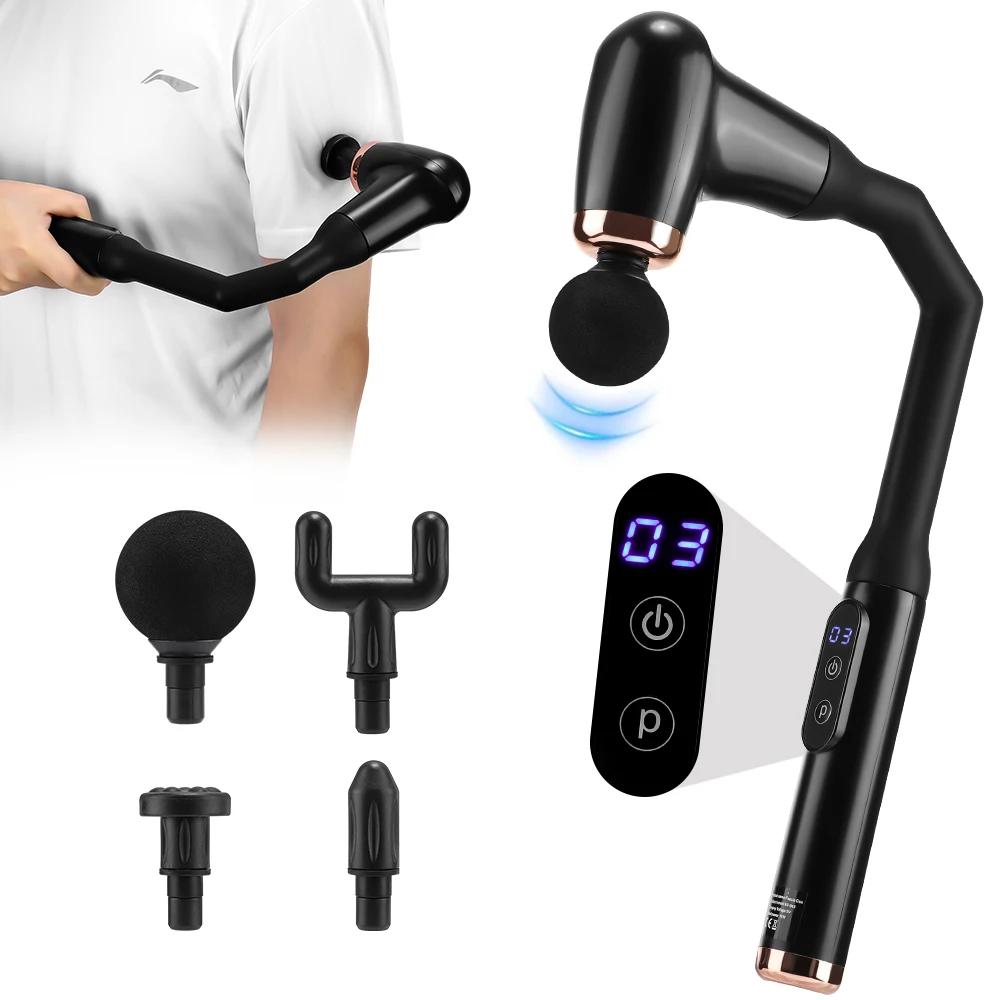 

Smart Elbow Fascia Gun 3 Modes and 6 Gears Adjustable Deep Tissue Full Body Back Muscle Relaxation Massage Percussion Hammer