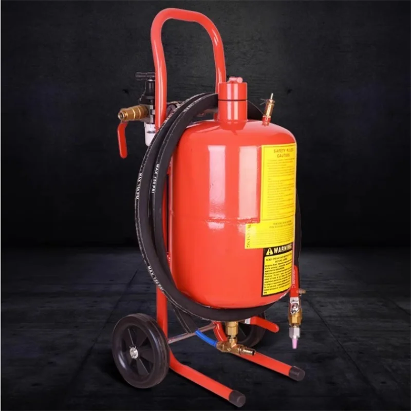 20L 5Gal Portable Air Sandblaster 125 Psi Pressure Sand Blasting Kit for Special Surface Treatment of Material