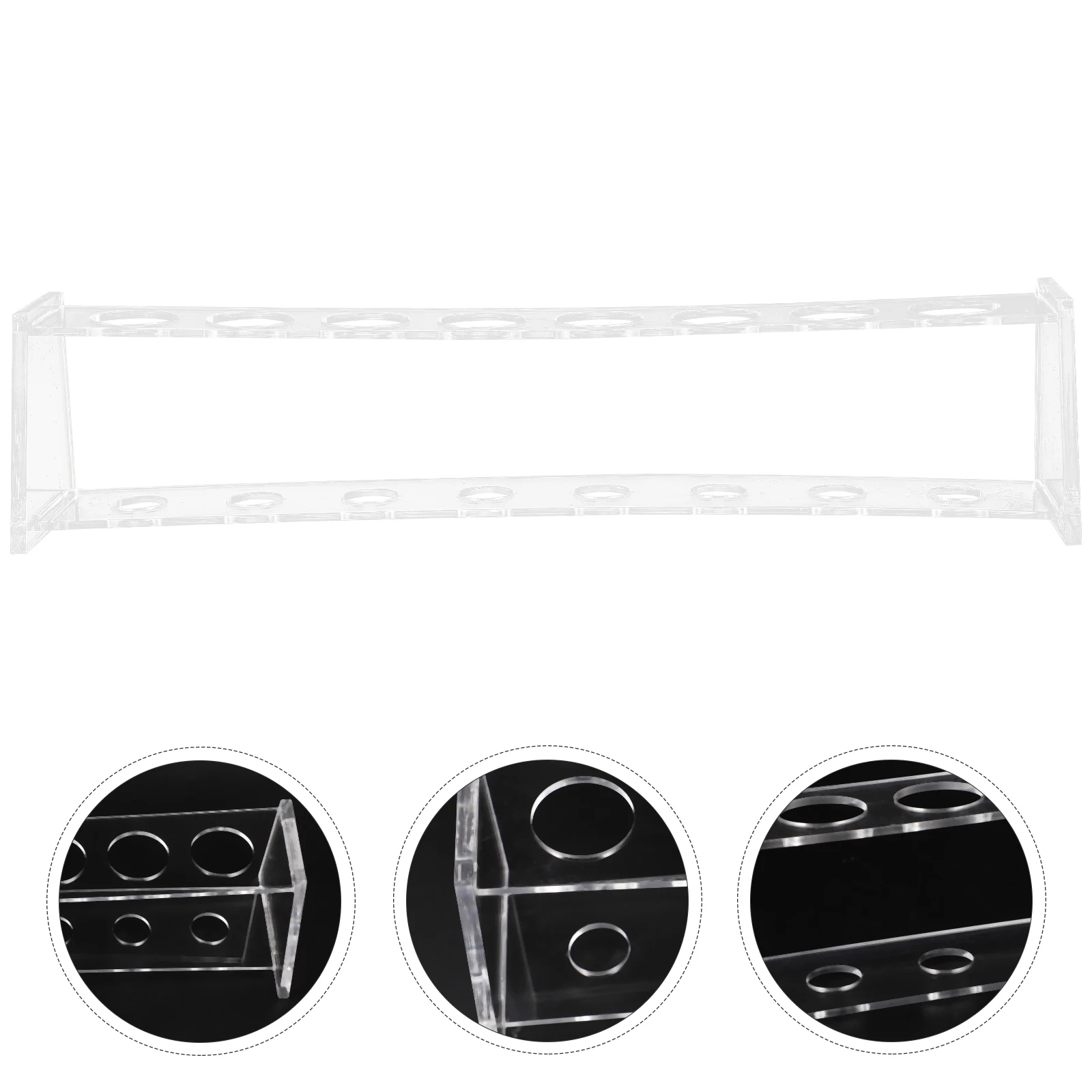 

Test Tube Rack Organizer Acrylic Lab Stand Practical Sturdy Transparent Polished Lightweight Portable Scientific Industrial