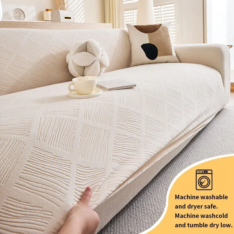 

1PC-Sofa cover all inclusive universal thickened universal anti slip straight row sofa protection pad integrated sofa cushion