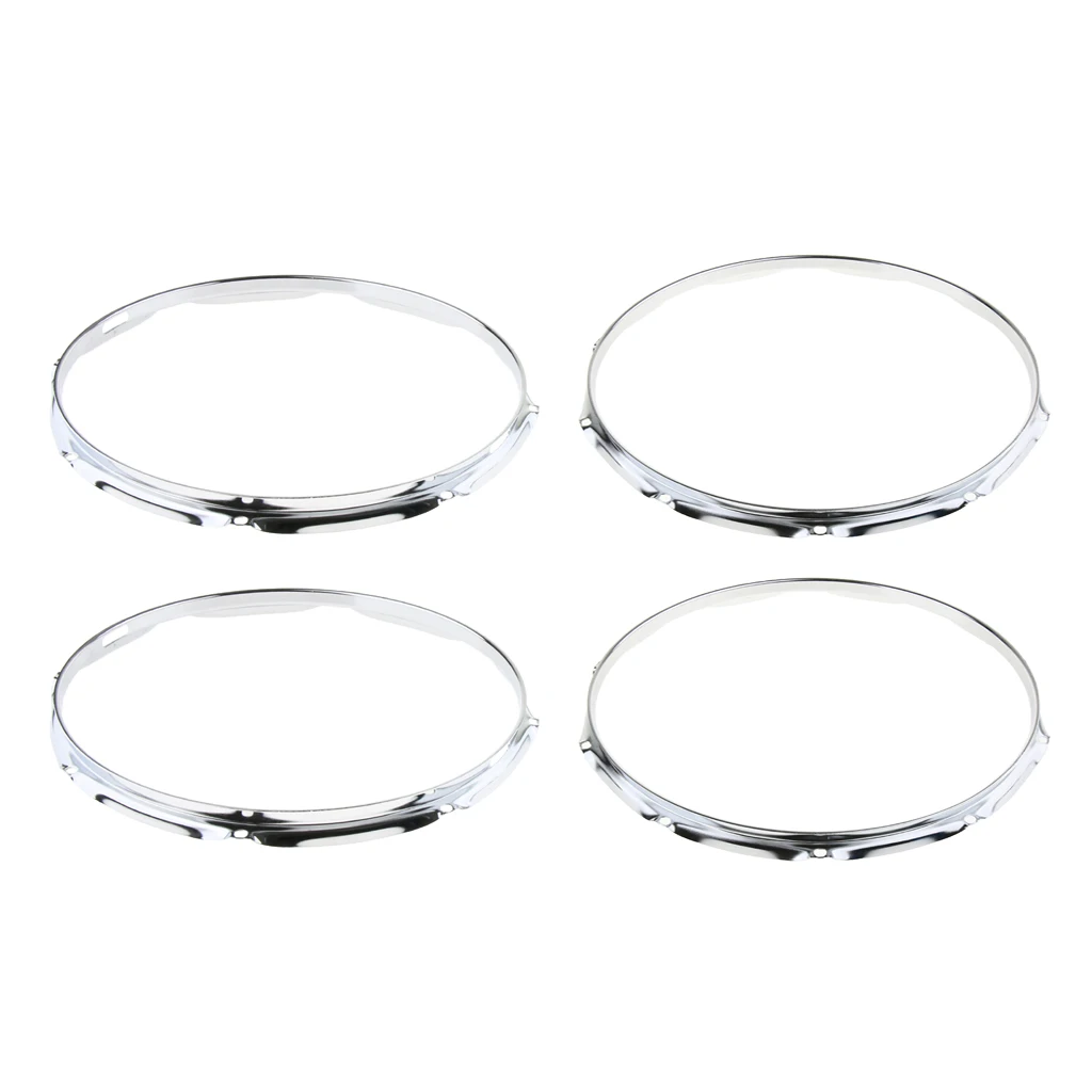 2pcs 14-Inch Die Cast Hoop, 8/10-Lug Snare Drum Plating Hoop Ring Rim