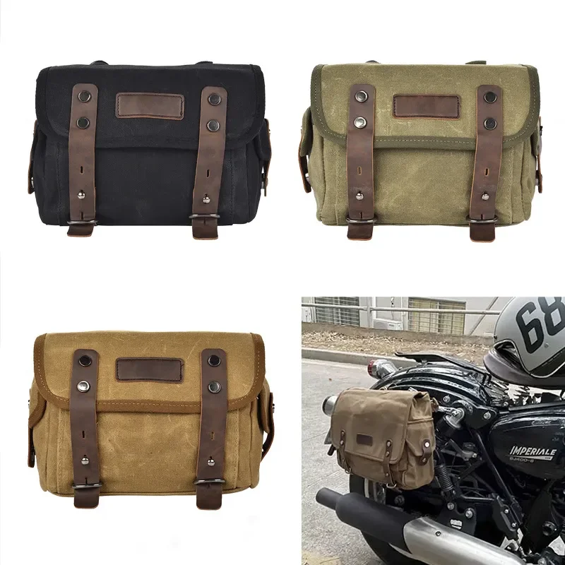 Large Capacity Motorcycle Tail Bag Removable Waterproof Saddle Pack Anti Splash Rear Seat Storage Pouch Cycling Crossbody