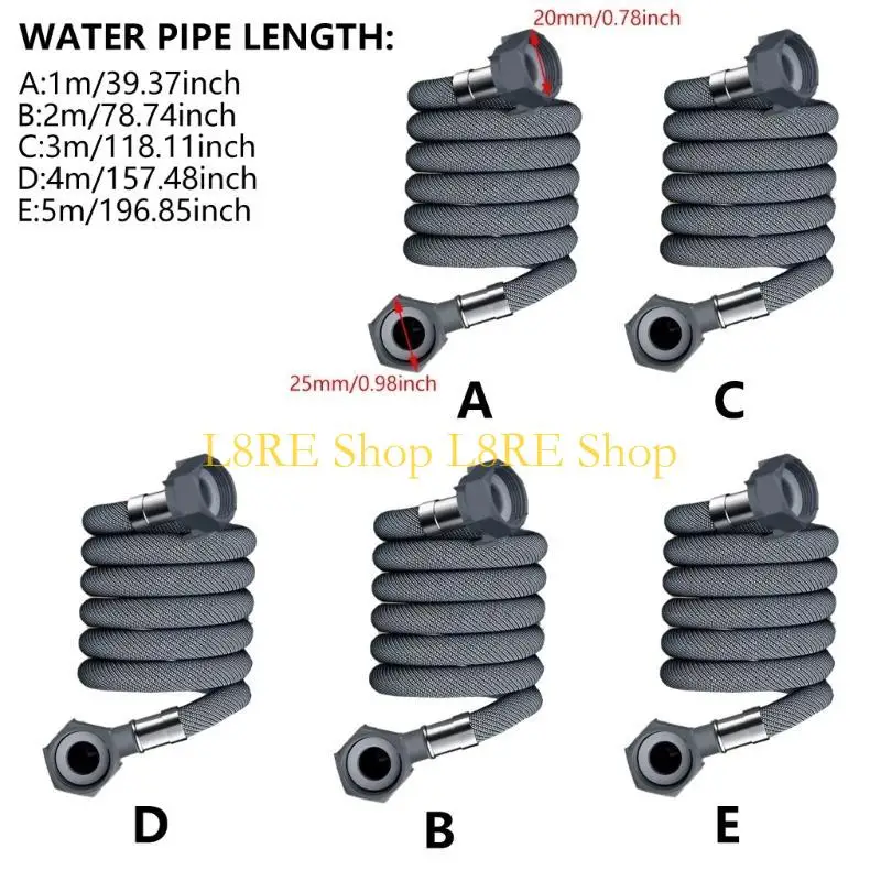 L8RE Стиральная машина впускной шланг Гибкий шланг посудомоечной машины удлинителя удлинителя масла из гофрированной впускной