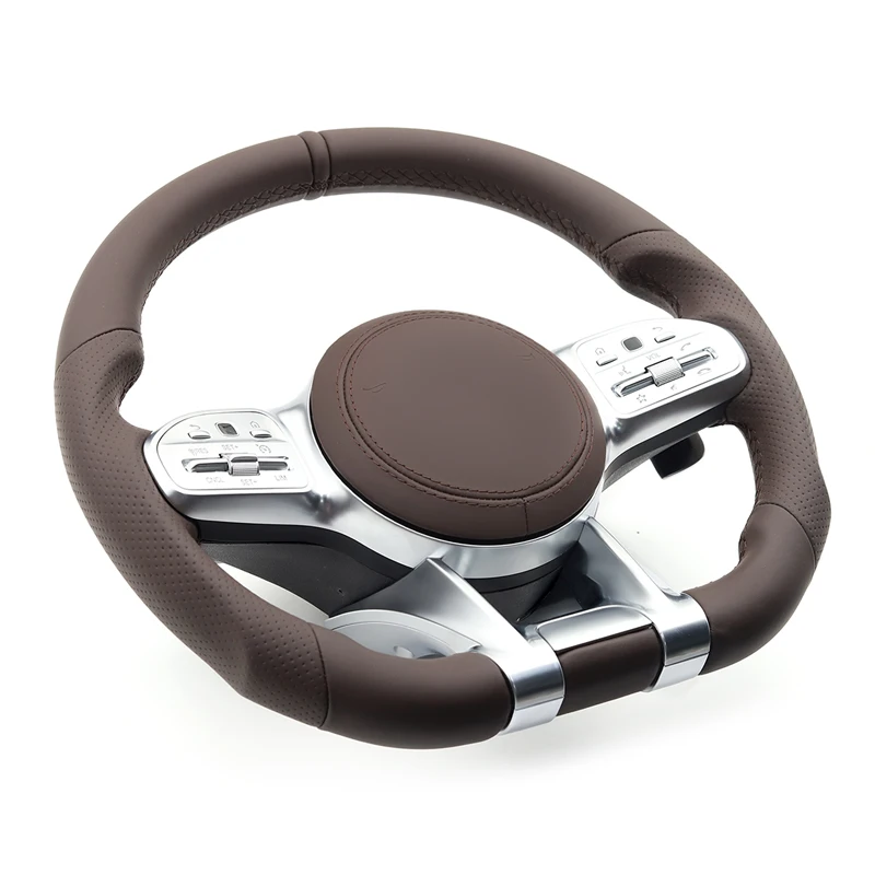 Brown Car Steering Wheel Sport Style for Mercedes Benz AMG W204 W205 W177 W213 W221 W222 W464 G350 G63 G65 G500 glc gle gls gla