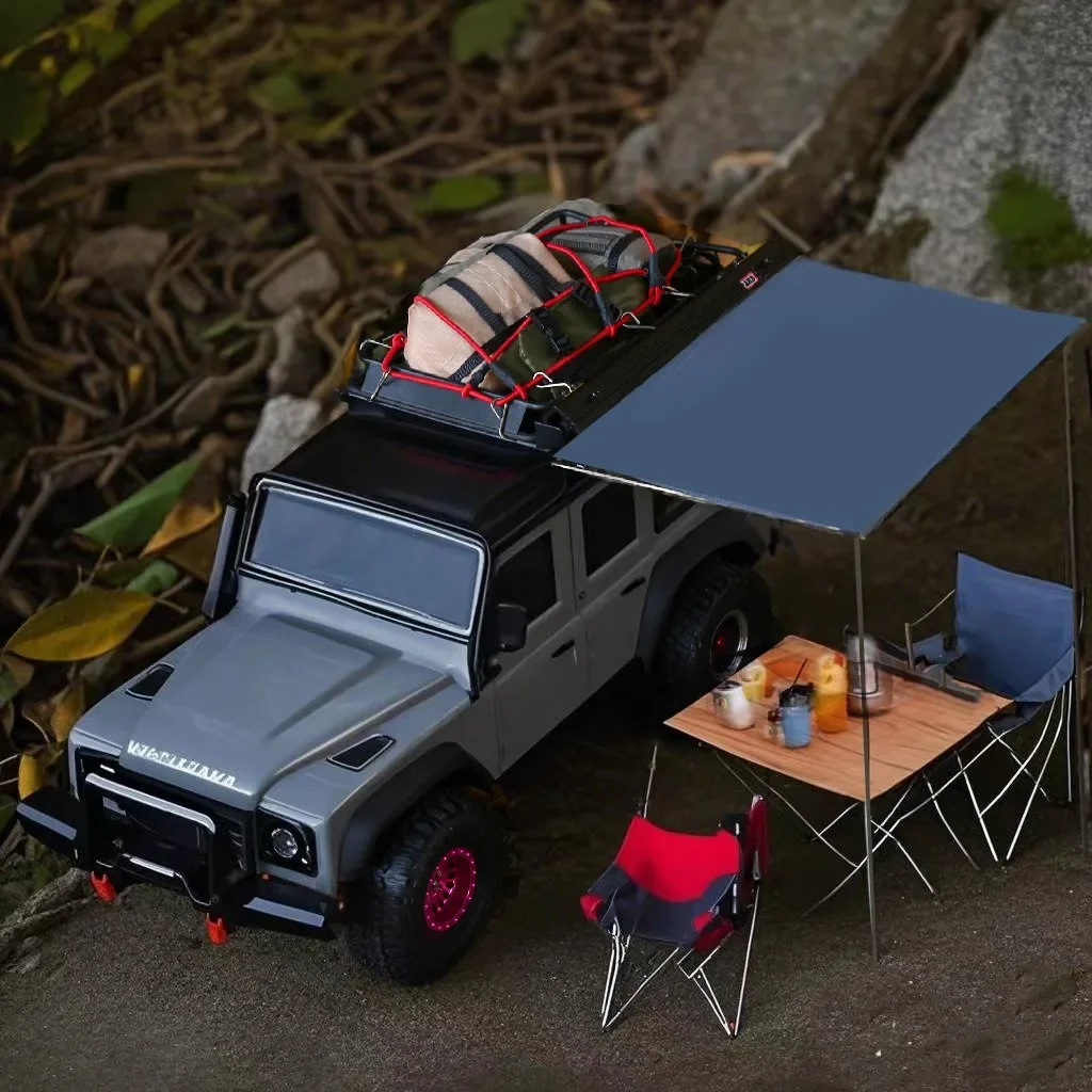 Tenda & Kerai Atap RC 1/18 untuk TRX4 TRX4M - Tenda Berkemah Tahan Air (Aksesori Peningkatan Mobil Perayap)