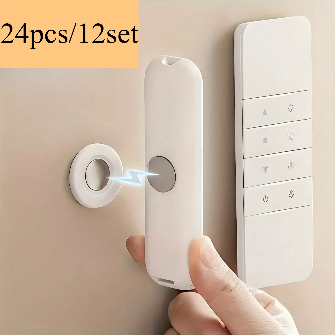 12Set Magnetic Wall Hooks - Easy To Install, Anti-Loss Remote Control & Refrigerator Magnet Holder, Polished Surface Home Organizer, Practical Hooks (Only Suitable For Small Items)