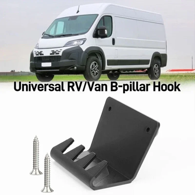 1pc Wear Resistant B Pillar Clothes Hook With Mounting Screws For Fiat Ducato Peugeot Boxer Citroen Jumper RV Replacement Parts