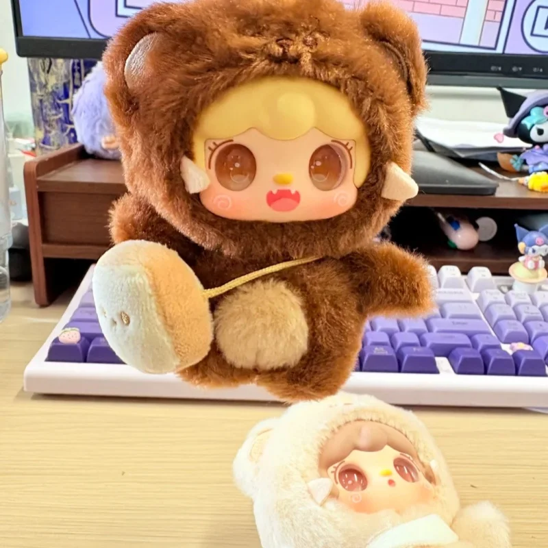 Spot Genuine Yooki Oxygen Fourth Generation Bite Bear Series Blind Box Plush Toy Bag Pendant Birthday Gift Desktop Ornament