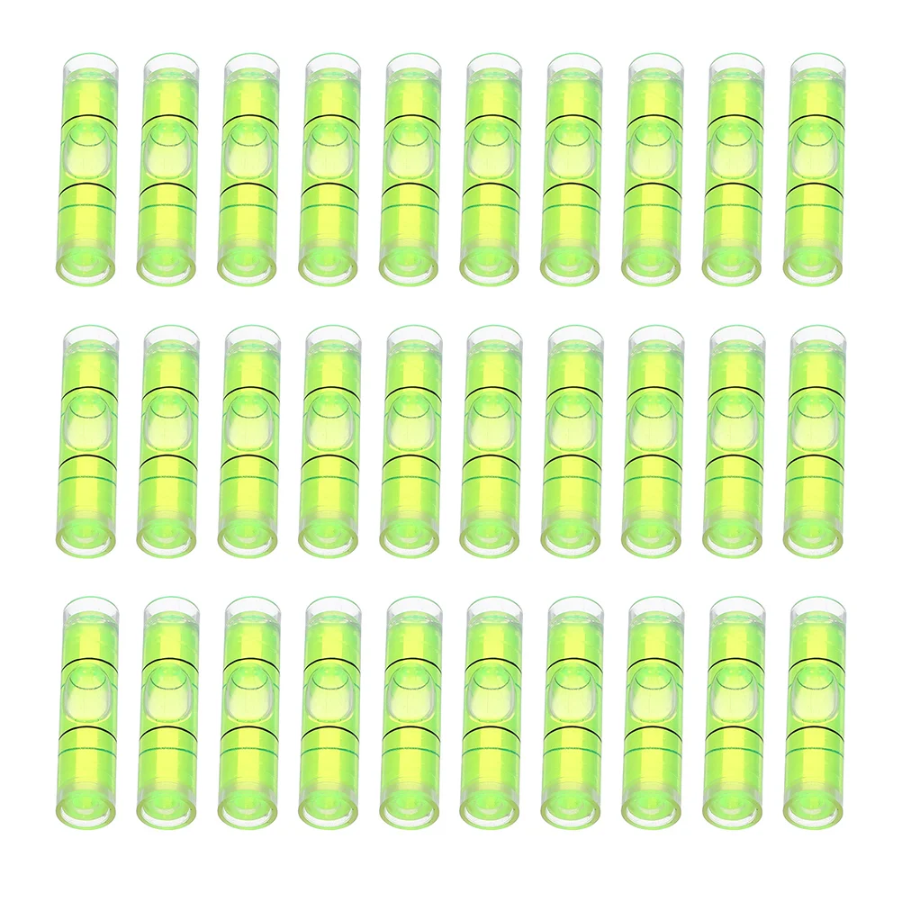 50 Stück Mini Level Spirit Small Bubble Precision Vial Liquid Plastic Leveler Tool Pocket Square