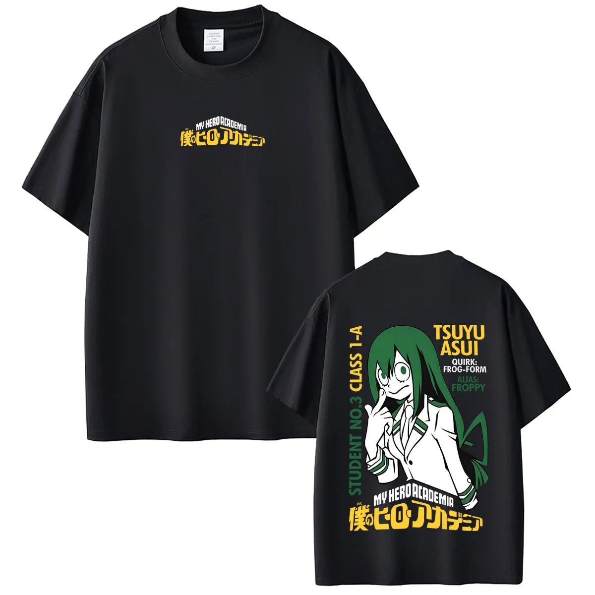 

Anime My Hero Academia Tsuyu Asui T-shirt Summer Men Women Casual High Quality Soft Cotton T Shirts Male Fashion Manga Tshirt