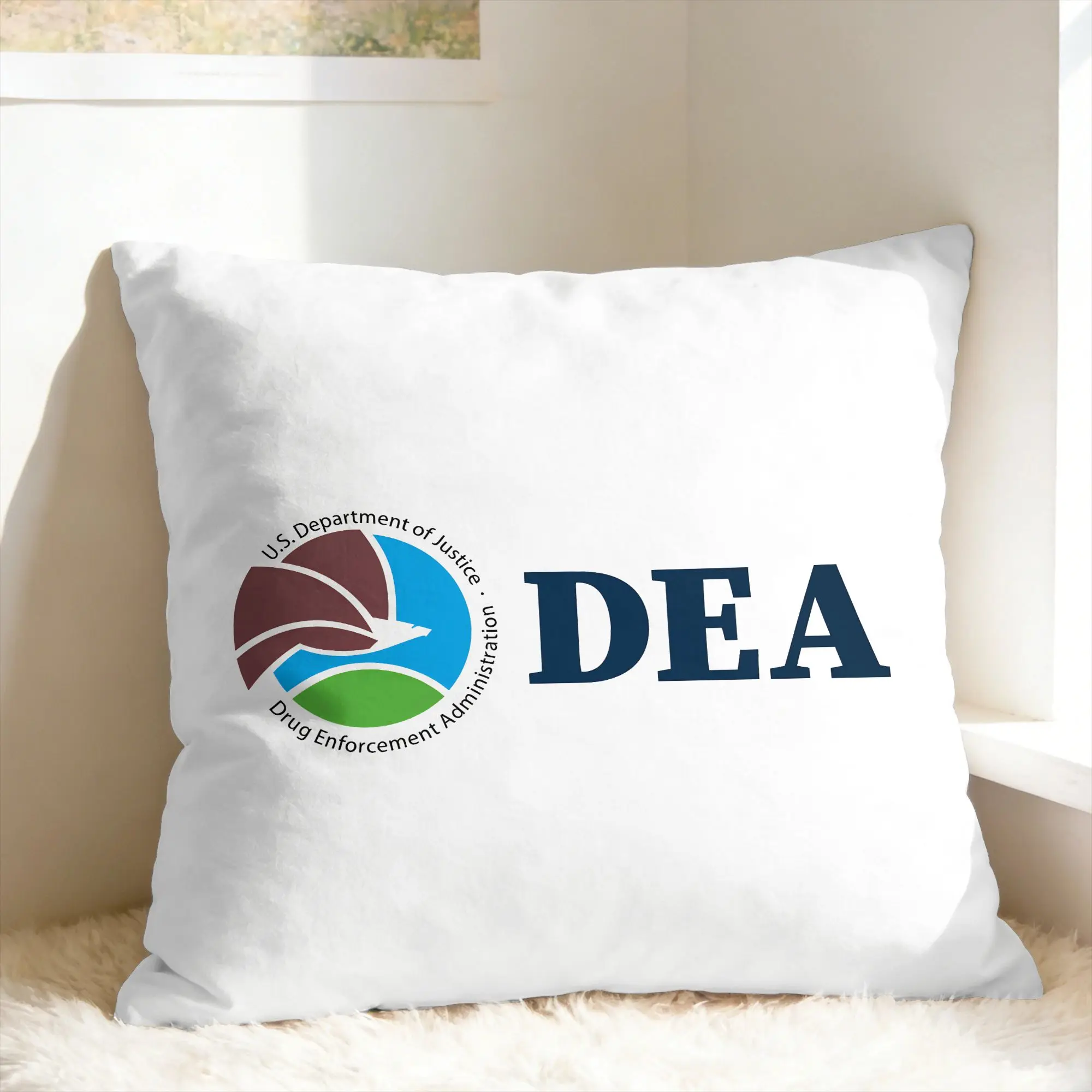 Pillow Case DEA Special Agent Drug Enforcement Administration Square  Pillow Cover For Chair Sofa Home Decor Novelty Pillowcases