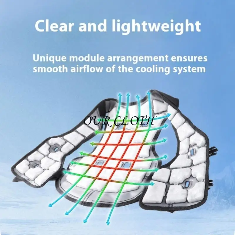 Chaqueta enfriamiento, chaleco enfriamiento verano Chaleco refrigeración para para clima cálido, chaleco